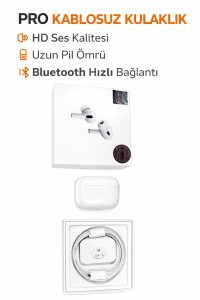 Pro Bluetooth Kulaklık – HD Ses Kalitesi, Dokunmatik Kontrol, iOS & Android Uyumlu
