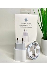 iPhone 11 / 12 / 13 / 14 Düz ve Pro Serilerine Uyumlu Orjinal 20 w Set Kablo + Adaptör