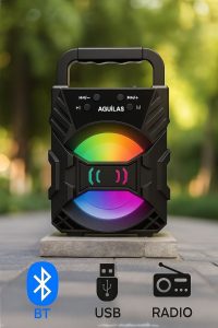 Ags 1903 Fm Radyolu Mini Taşınabilir Müzik Çalar Kutusu Bluetooth’lu Ses Bombası