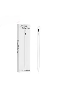 fp‑01 Beyaz Stylus Kalem – 4096 Basınçlı, Hassas Dokunmatik Tablet Kalemi + 1 Yedek Uç