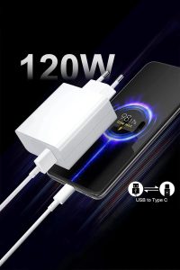 120 Watt Hızlı Çift Turbo saliseli Şarj adabtörüi Xiaomi POCO(Type-A) Android Uyumlu